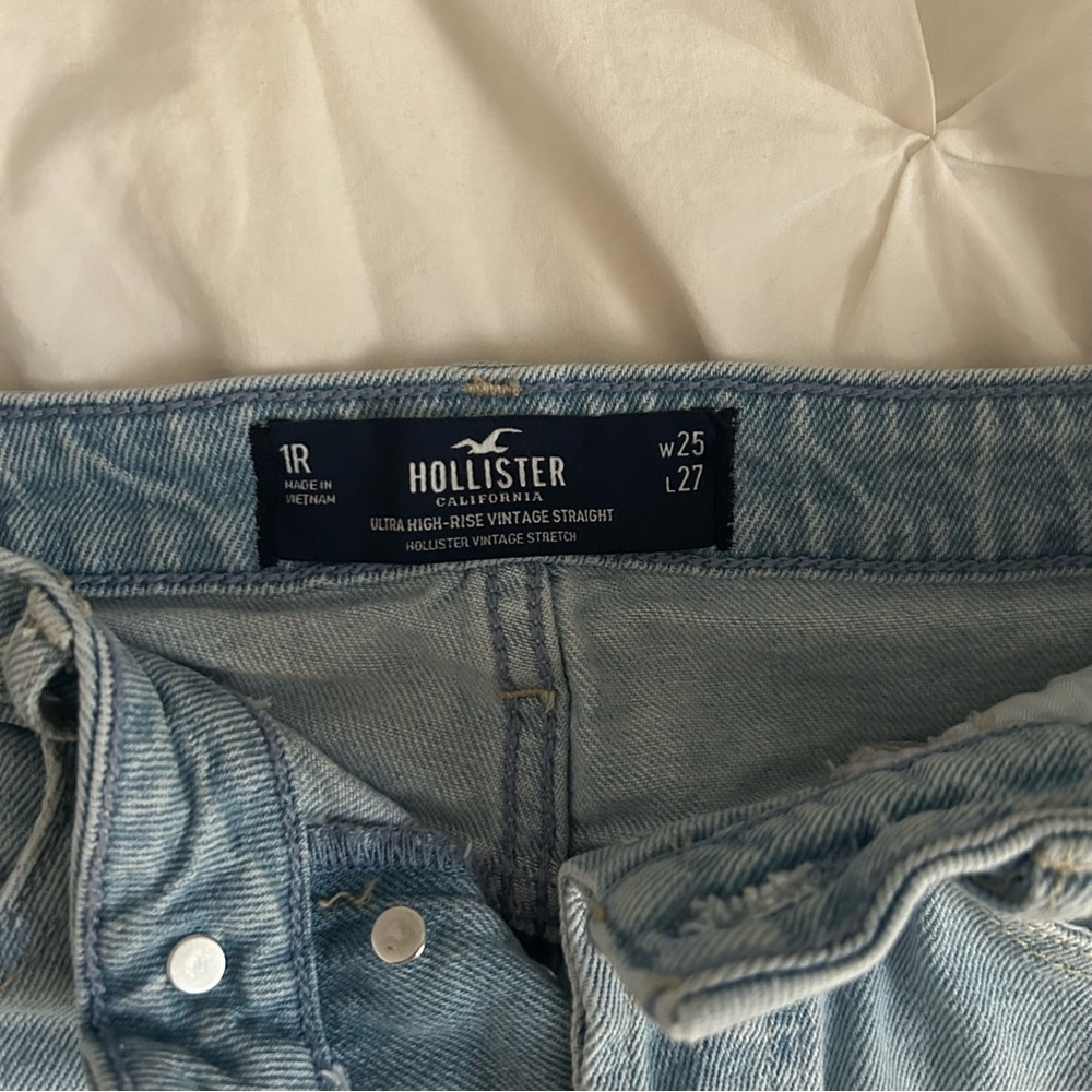 Hollister Ultra High-Rise Vintage Straight Jeans Size 25 - Picture 6 of 7